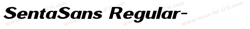 SentaSans Regular字体转换